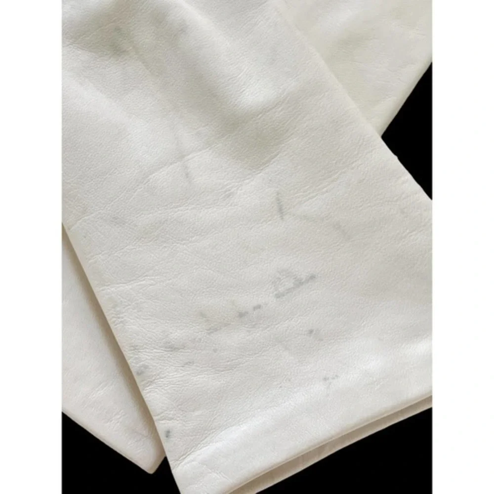 Vintage Gloves by Superb Italian Leather White Gloves size 6